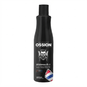 OSSION SHAMPOO 2 EN 1 PARA CABELLO Y BARBA 500ML