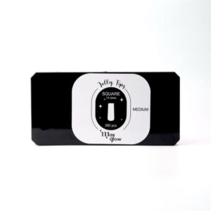 JELLY TIPS MAXGLOW X280 CAJA NEGRA MEDIUM SQUARE