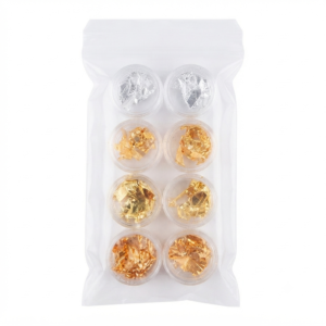 SET PAPEL ORO DE COLORES X8
