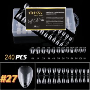 JELLY TIPS TIFFANY X240 ALMOND CORTA #27