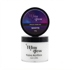 POLVO ACRILICO WHITE 120GR MAXGLOW